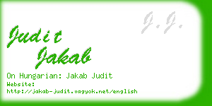 judit jakab business card